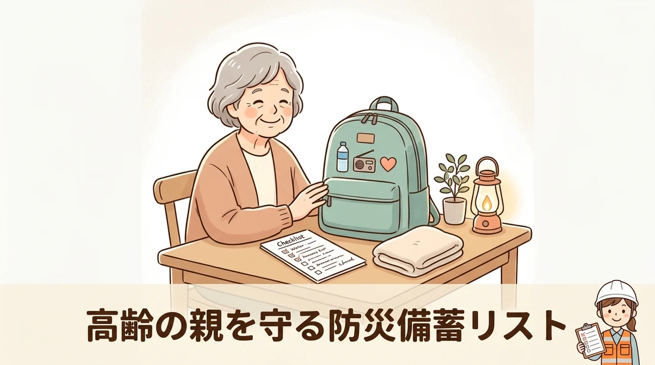 高齢の親の暮らしに合わせた防災グッズの備蓄リスト