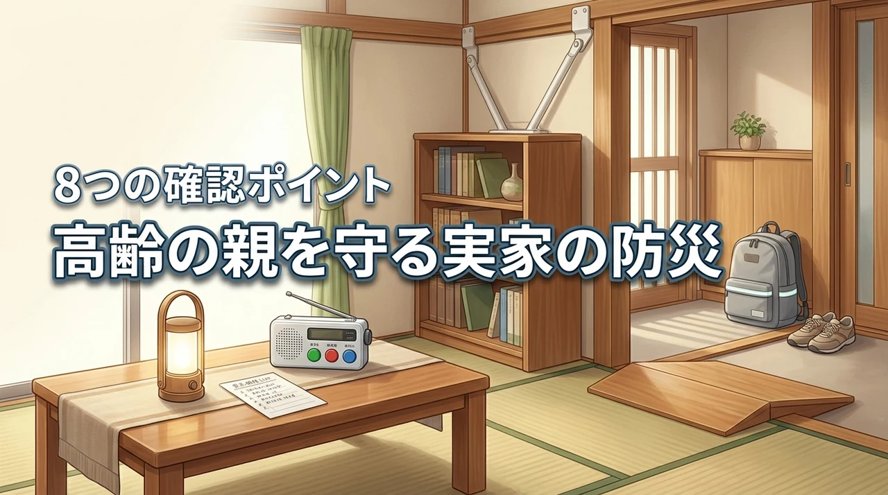 実家の防災と備え方|高齢の親の暮らしに合わせて確認したい8つのポイント