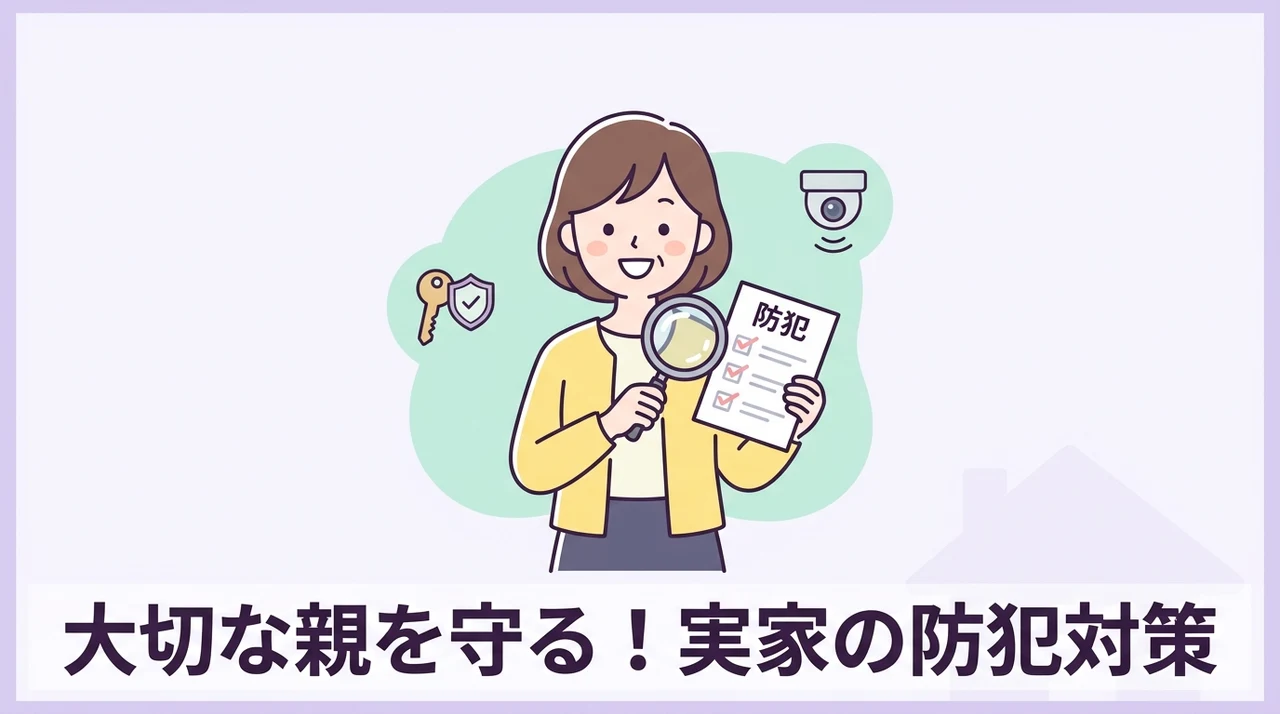 実家の防犯対策ガイド|高齢の親を守るために家族が確認したいこと