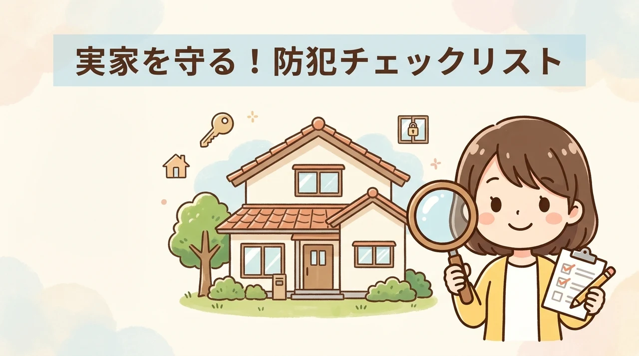 帰省時にすぐできる実家の防犯チェックリスト