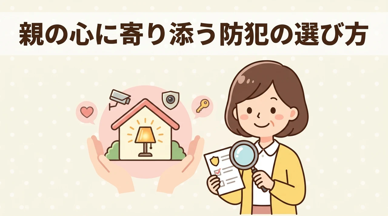 高齢の親の心理に配慮した防犯機器の選び方