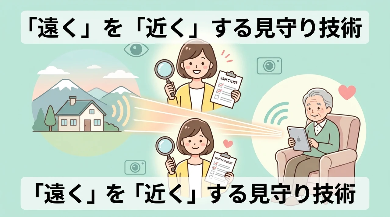 物理的距離を補う見守りサービスと最新技術