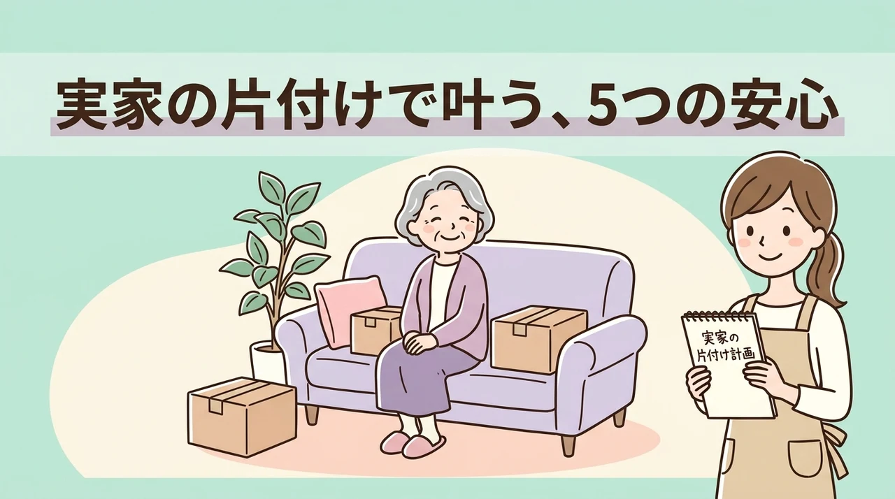 実家の片付けで得られる5つの安心