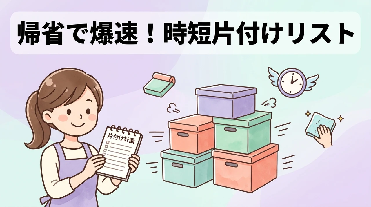 帰省時に実践する短時間片付けリスト