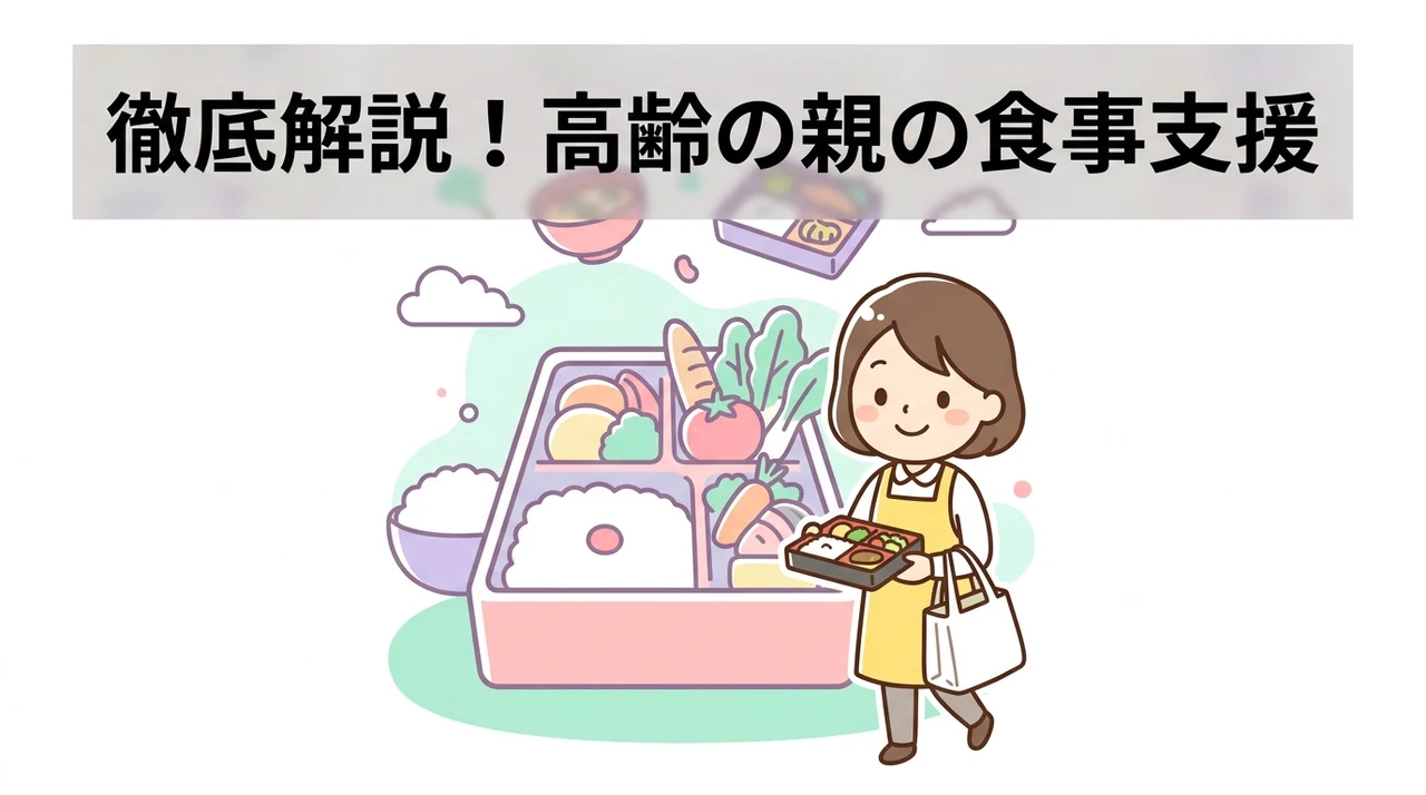 高齢の親の食事支援とは？宅配弁当・配食サービス・買い物支援の全体像