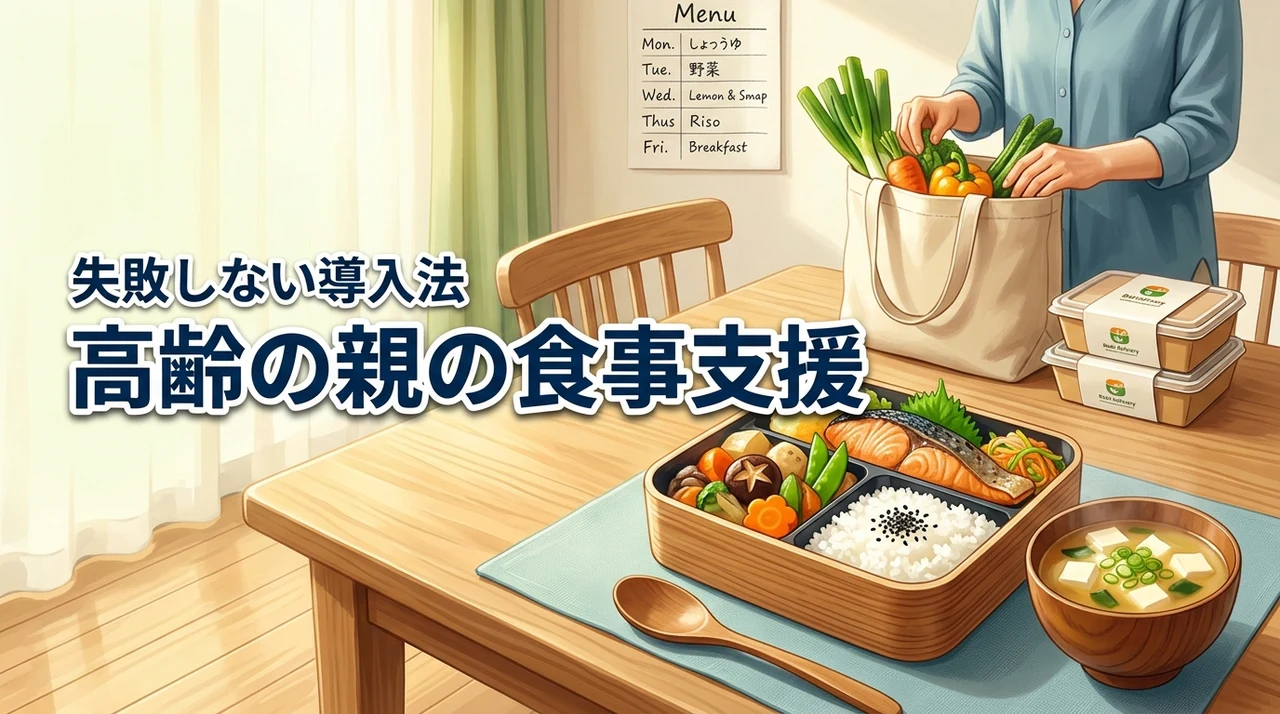 高齢の親の食事支援ガイド｜宅配弁当・配食サービス・買い物支援の選び方と失敗しない導入法