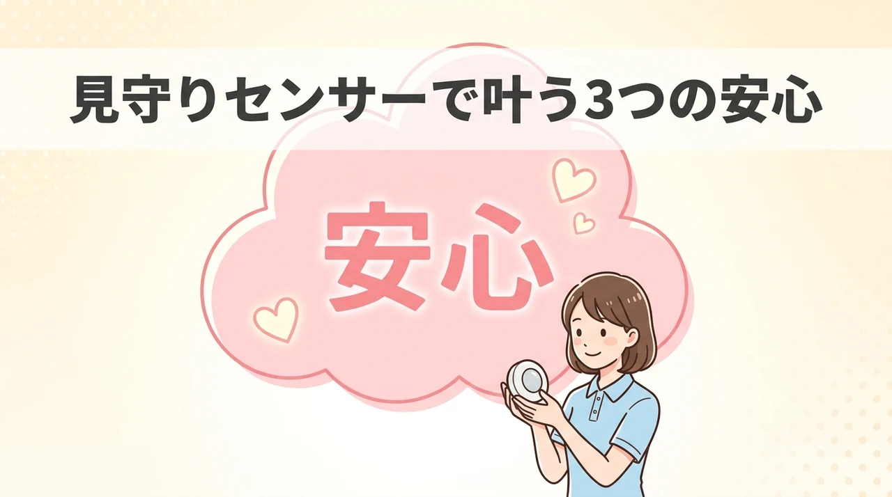 見守りセンサーで得られる3つの安心