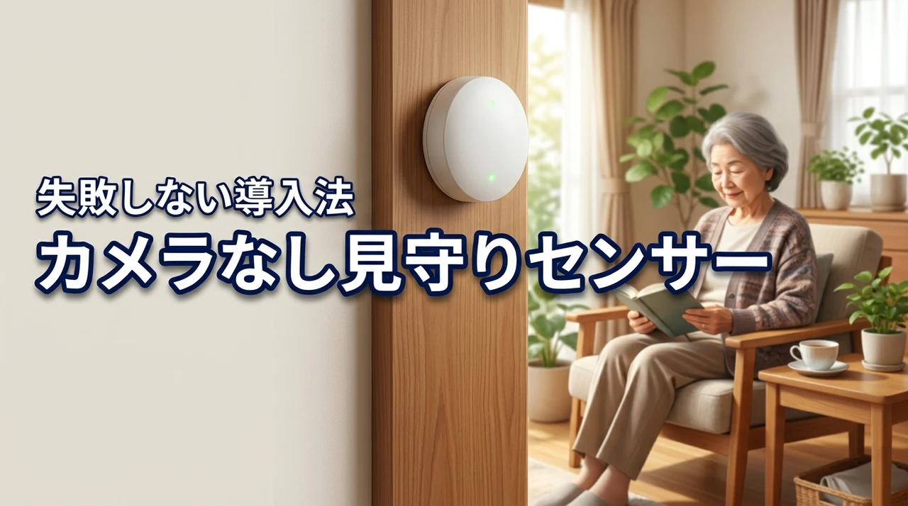 カメラなしの高齢者見守りセンサーって本当に大丈夫？失敗しない導入法