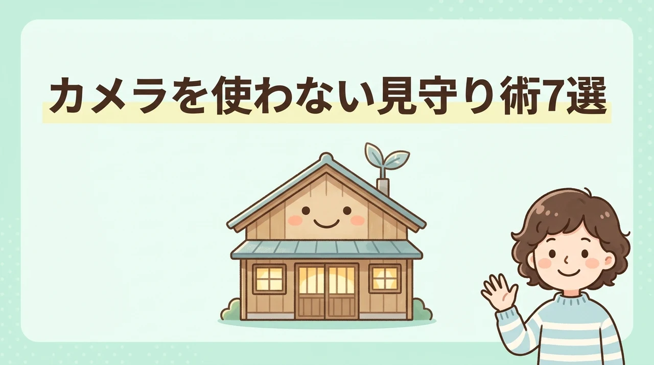 カメラ以外で見守る！プライバシーを守る代替手段7選