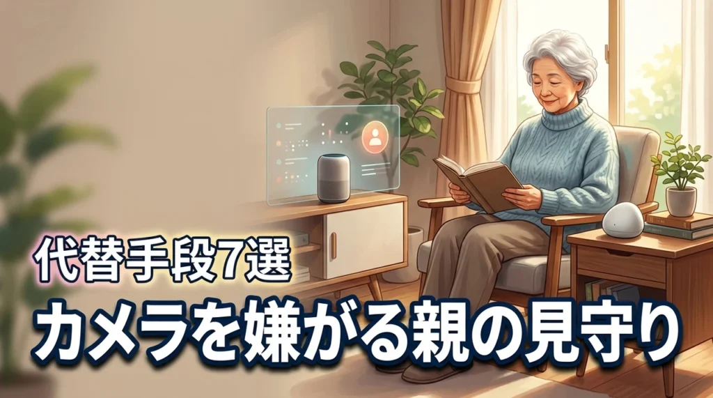 見守りカメラを高齢の親が嫌がる理由と、プライバシーを守る代替手段7選