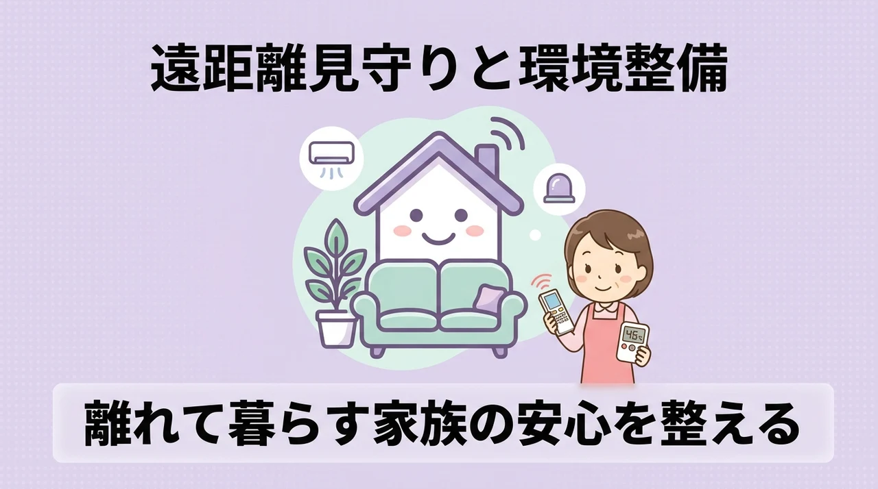 離れて暮らす家族のための遠距離見守りと環境整備