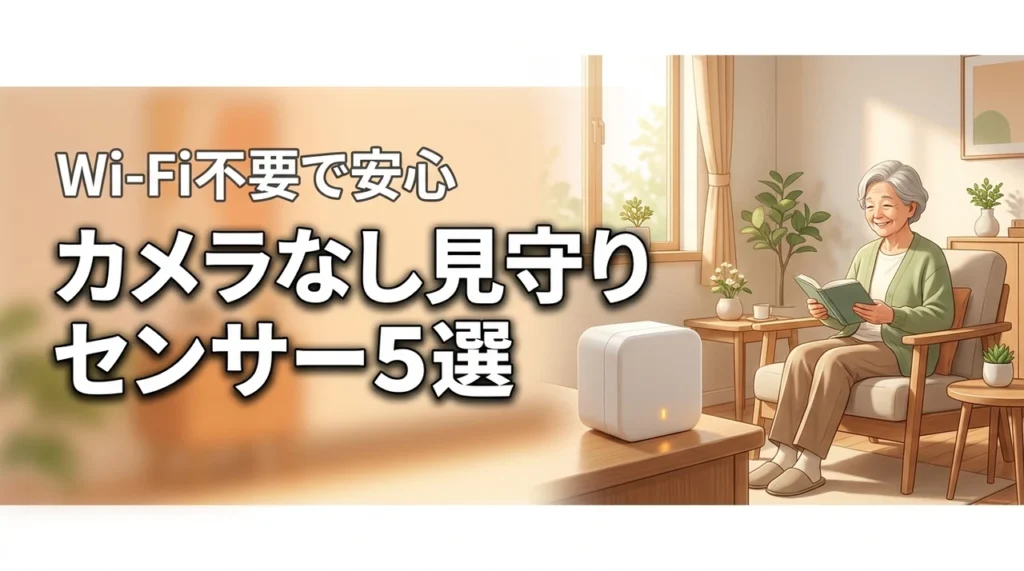 カメラなし高齢者見守りセンサーおすすめ5選｜Wi-Fi不要でプライバシーも安心