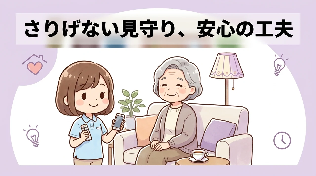 高齢者宅で実現するさりげない見守りの工夫