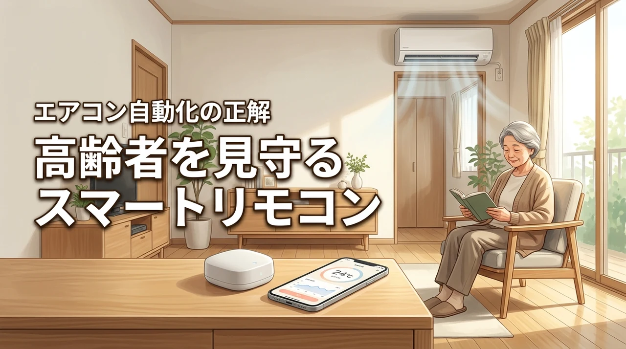 高齢者のエアコン見守りはスマートリモコンで解決!さりげない自動化の正解