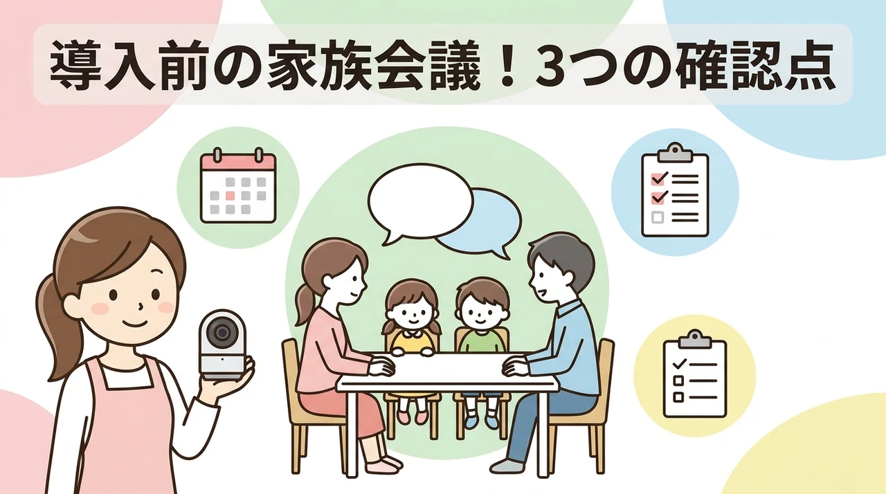 導入前に家族で話し合いたい3つの確認点
