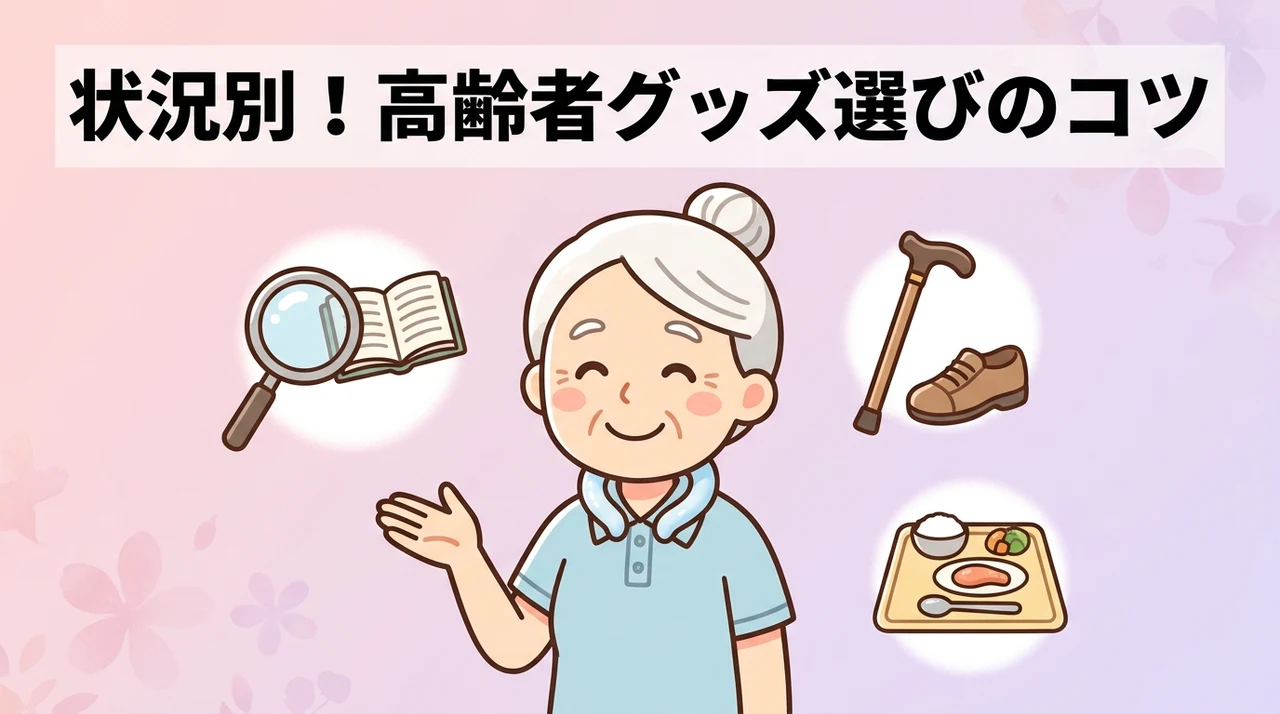高齢者の状況に合わせたグッズ選びのポイント