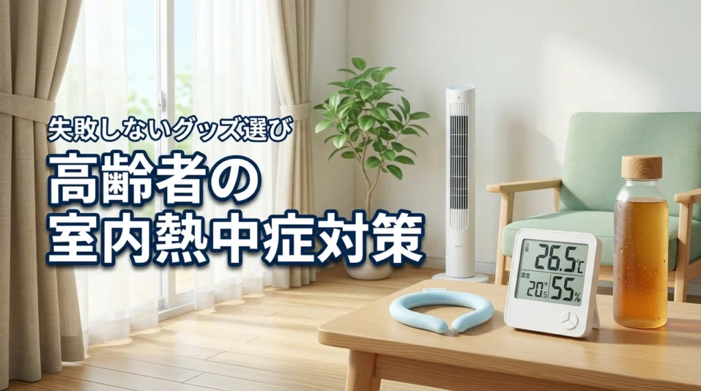 離れて暮らす親が心配…高齢者の室内熱中症対策グッズで失敗しない選び方