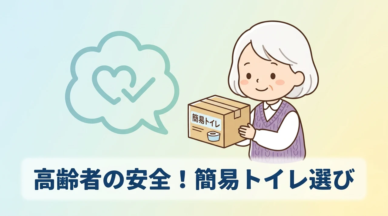 高齢者が安全に使える簡易トイレの選び方
