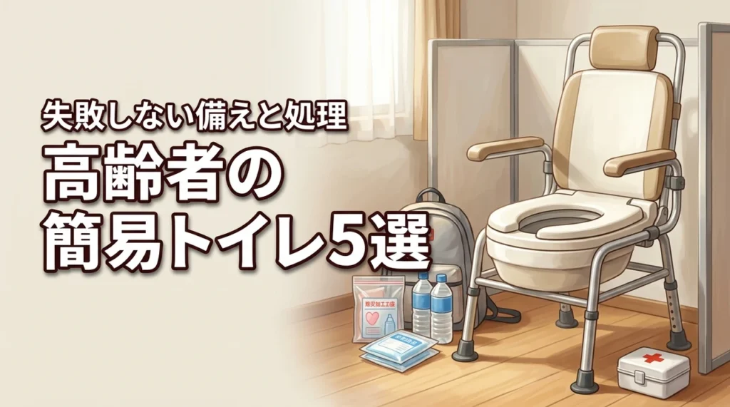 高齢者と防災の簡易トイレ選び方5選｜失敗しない備えと衛生的な処理法