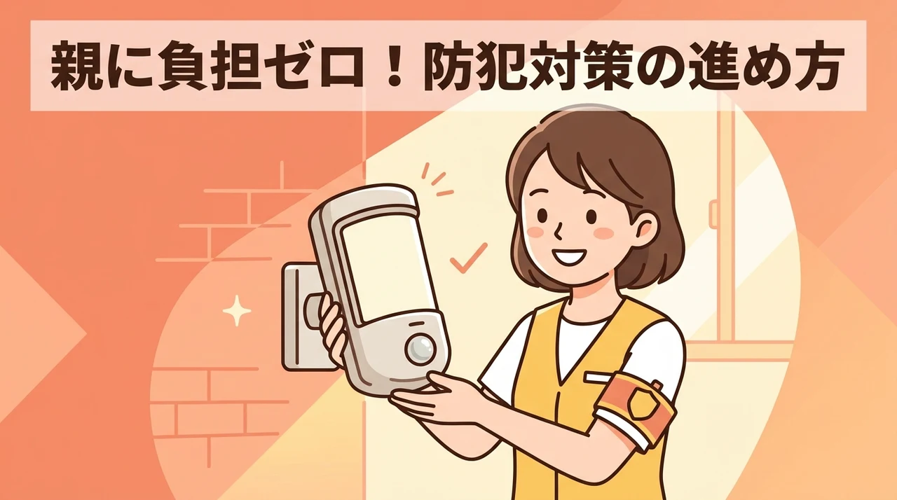 親に負担をかけず防犯対策を導入する進め方