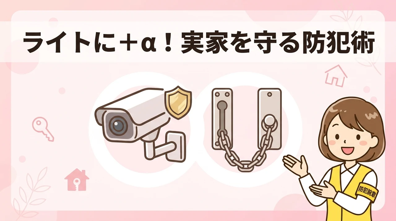 センサーライトと併用したい実家の防犯対策