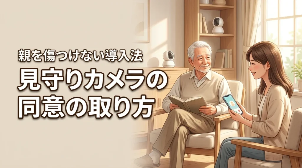 見守りカメラの同意は「安心」から話すのが正解。高齢の親を傷つけない導入法