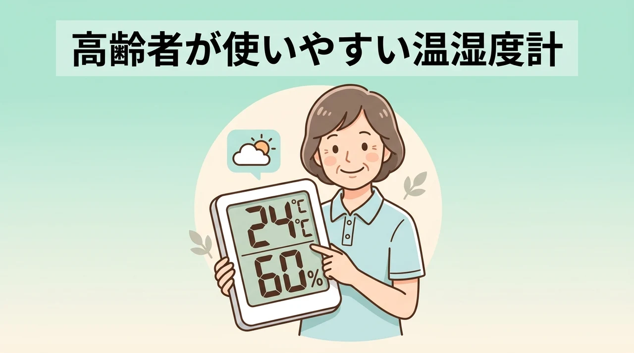高齢者が使いやすい温湿度計の選び方と確認ポイント