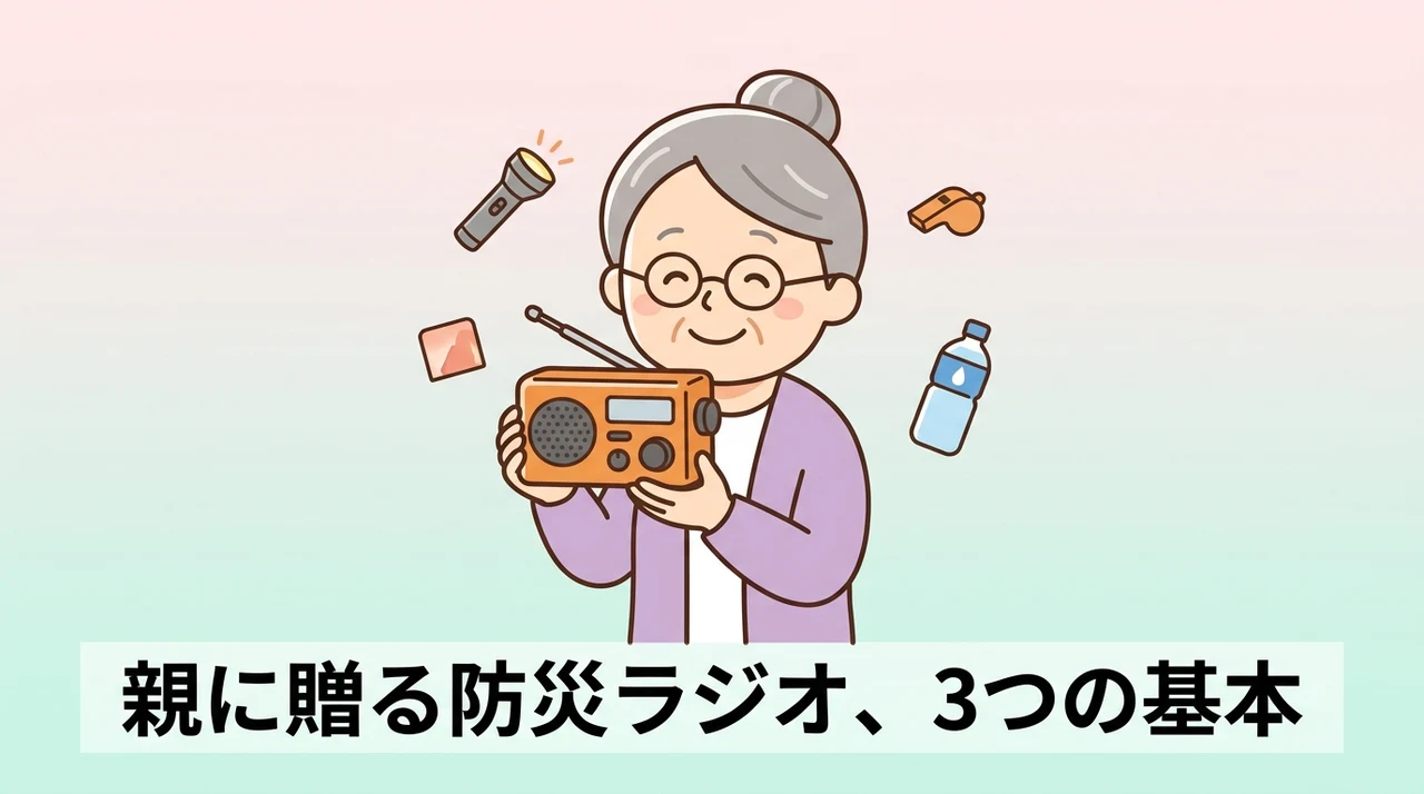 高齢者向け防災ラジオの選び方|家族が確認すべき3つの基本