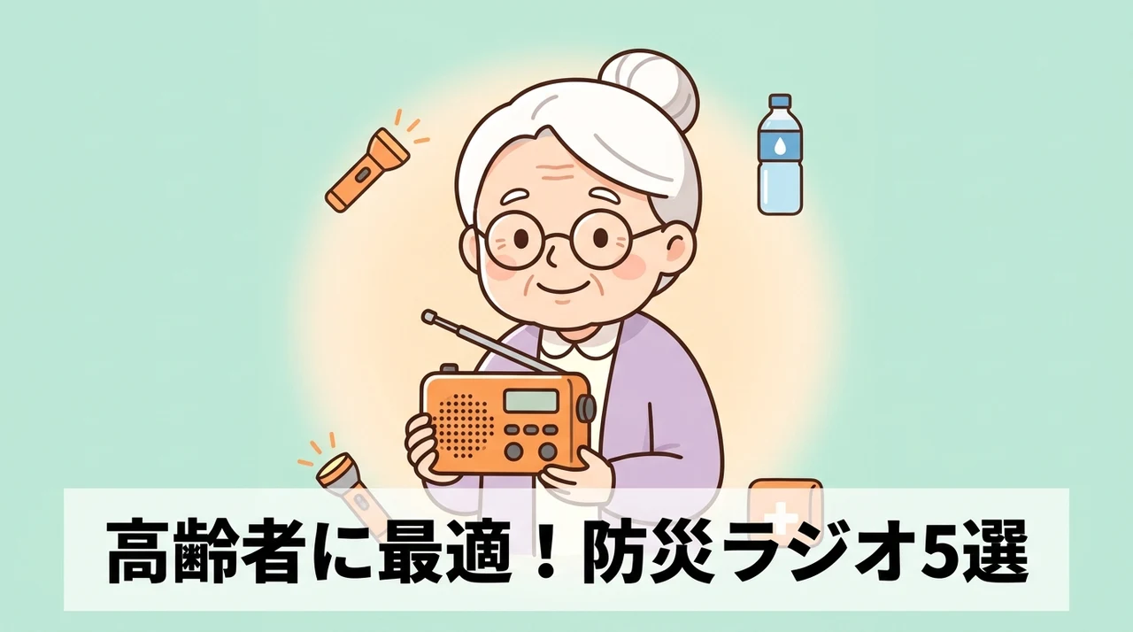 高齢者におすすめの防災ラジオ5選【2026年最新】