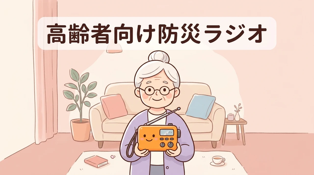 高齢者向け防災ラジオのメリット5つ|日常使いから災害時まで