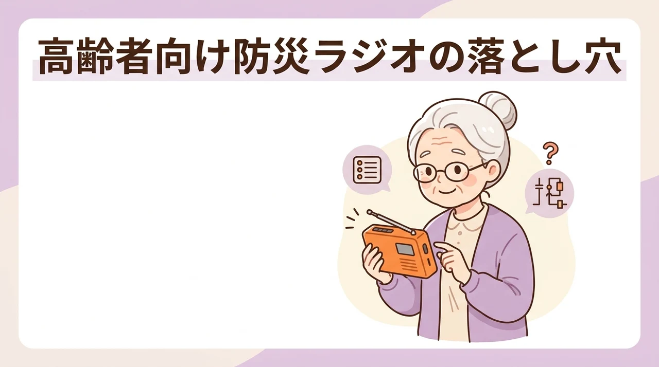 高齢者向け防災ラジオのデメリット3つ|導入前に知っておくべきこと