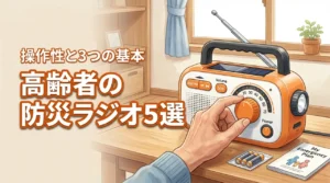 高齢者の防災ラジオ選びは「操作性」が命｜家族が確認すべき3つの基本と5機種