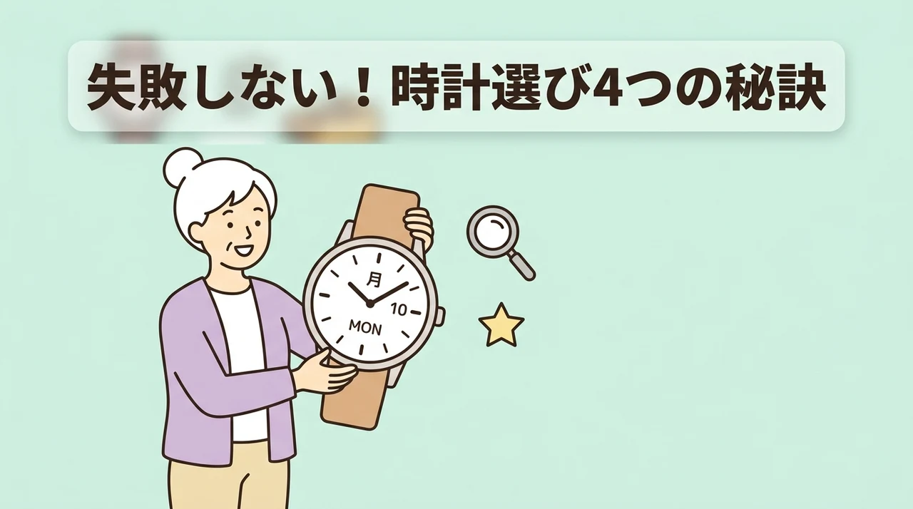 失敗しない時計選びのための4つの確認ポイント
