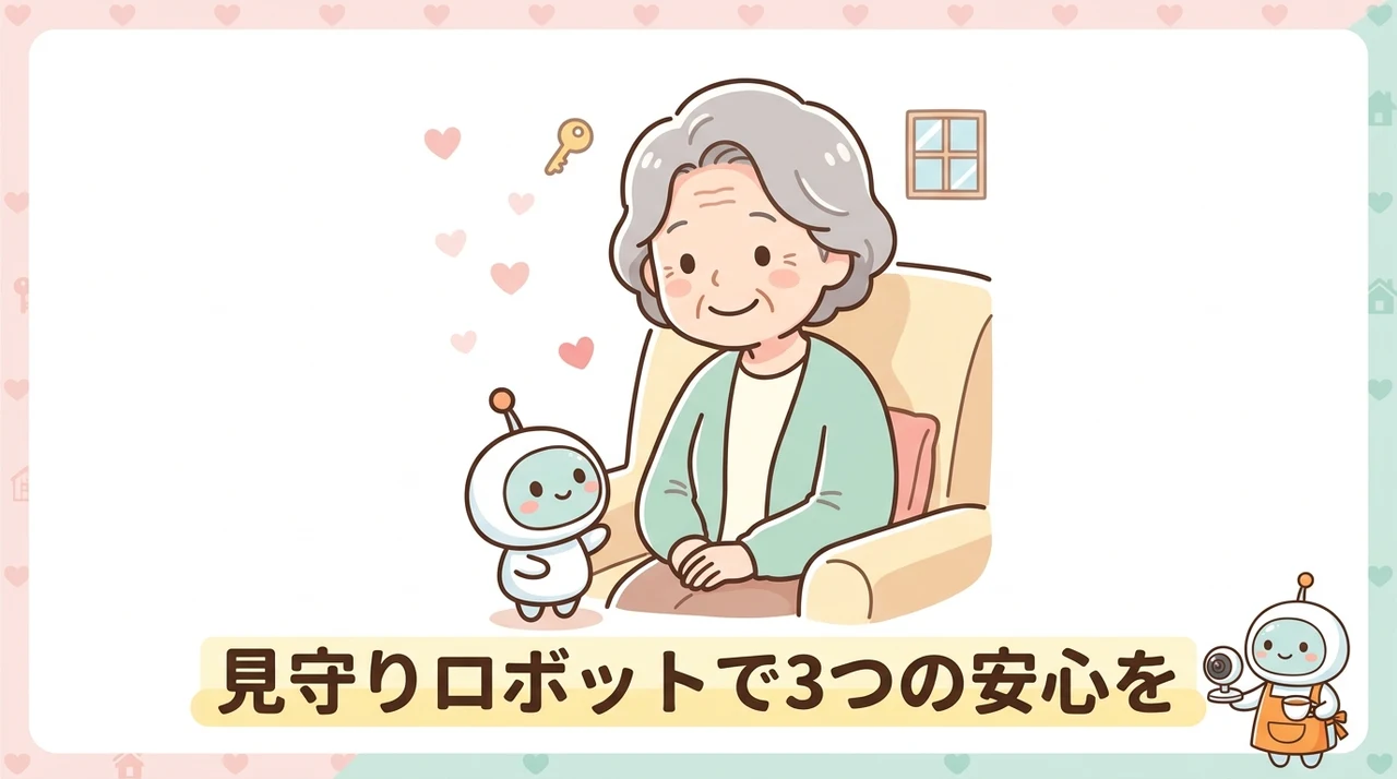 見守りロボットで得られる3つの安心