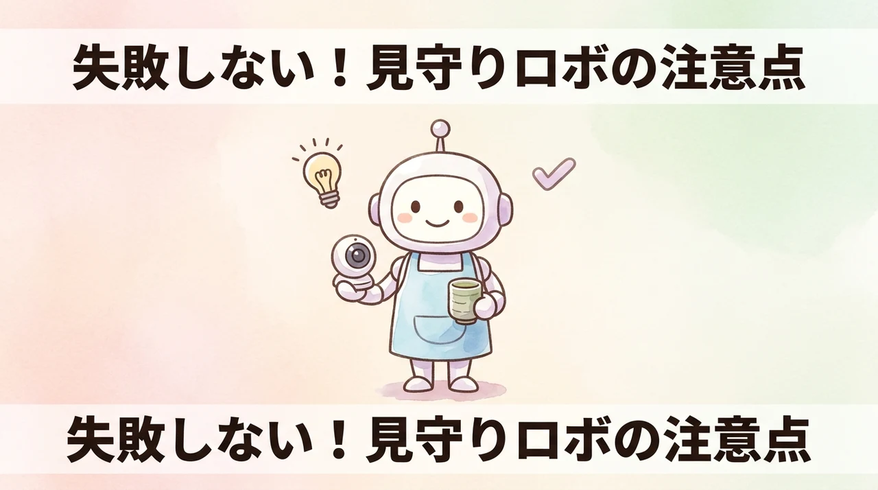 見守りロボット導入前に確認したい注意点