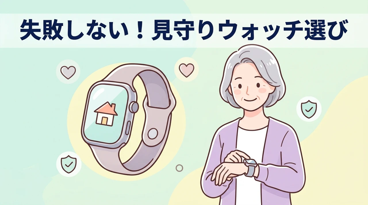 見守りスマートウォッチの失敗しない選び方
