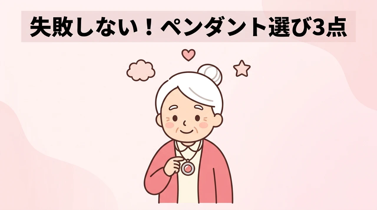見守りペンダントを選ぶ際の3つの確認点