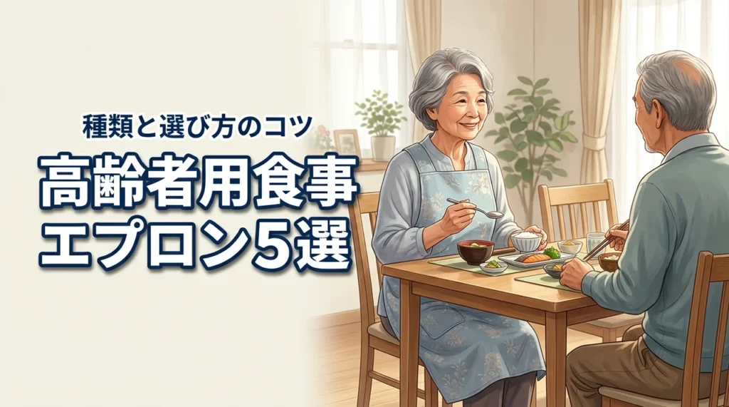 高齢者の食事エプロンおすすめ5選！種類と選び方のポイントを解説