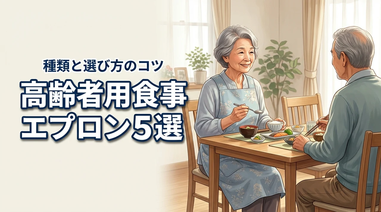 高齢者の食事エプロンおすすめ5選!種類と選び方のポイントを解説