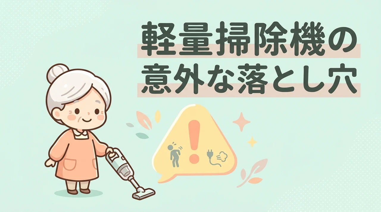 高齢者が軽い掃除機を使う際の注意点
