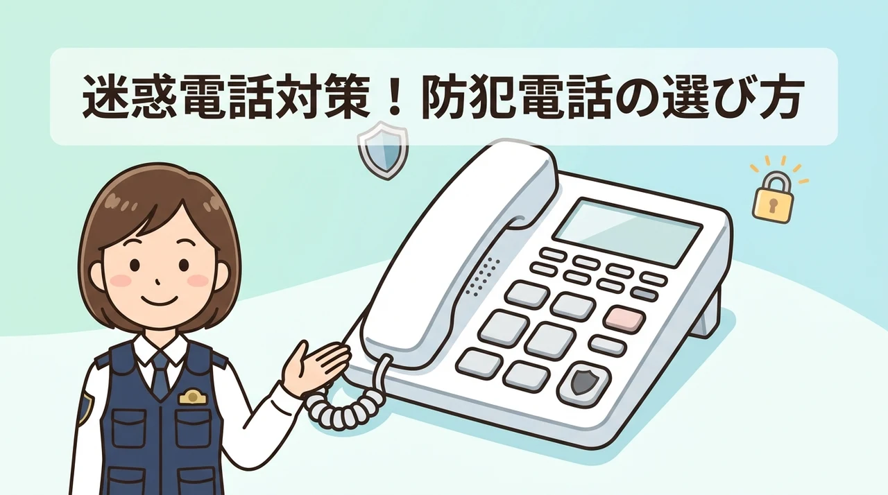 防犯機能付き電話機のおすすめと選び方