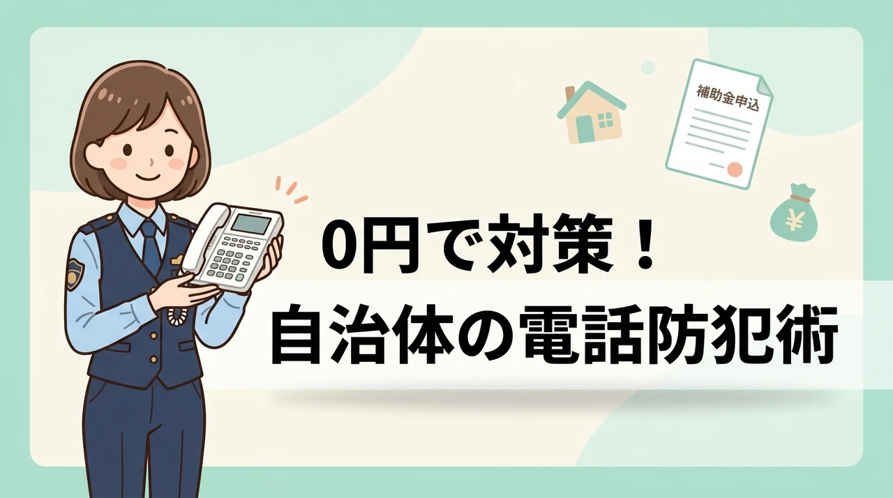 自治体の補助金・無償貸出を活用した電話防犯の進め方
