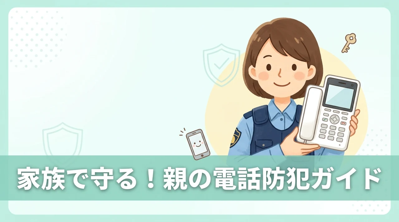 離れて暮らす親の電話防犯を家族がサポートする方法