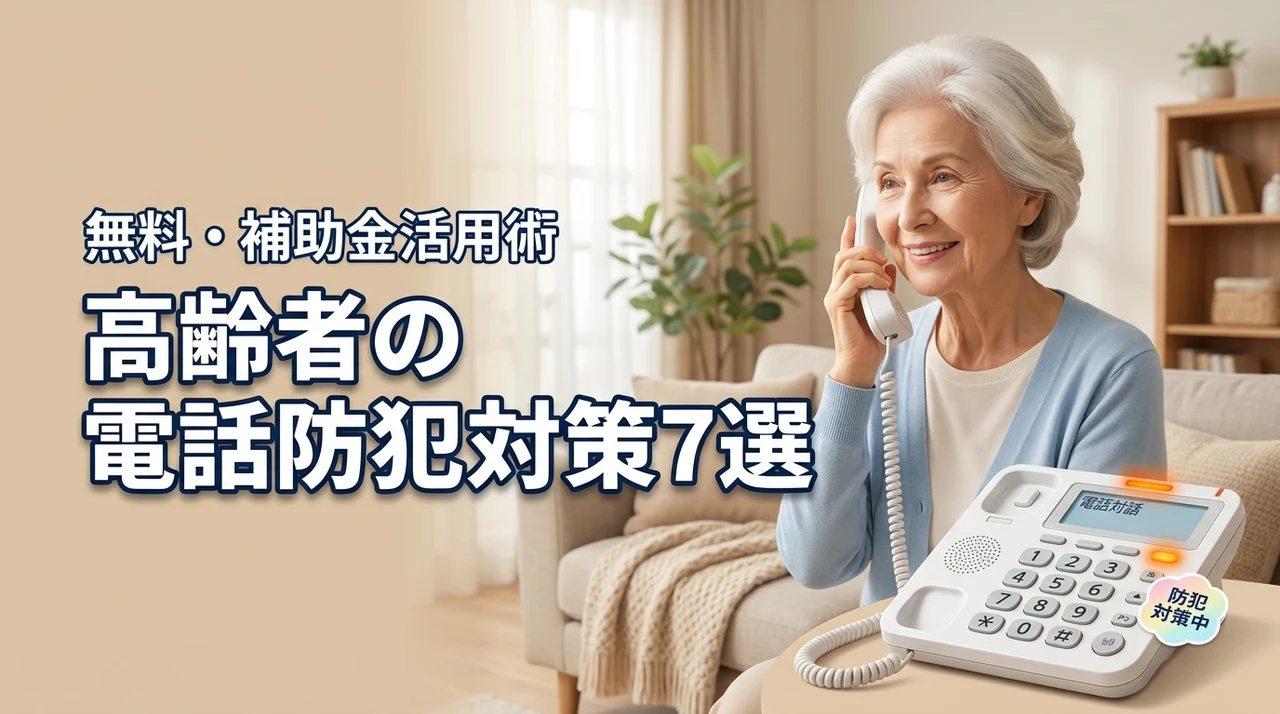 高齢者の電話防犯対策7選！無料で始める迷惑電話対策と補助金活用術
