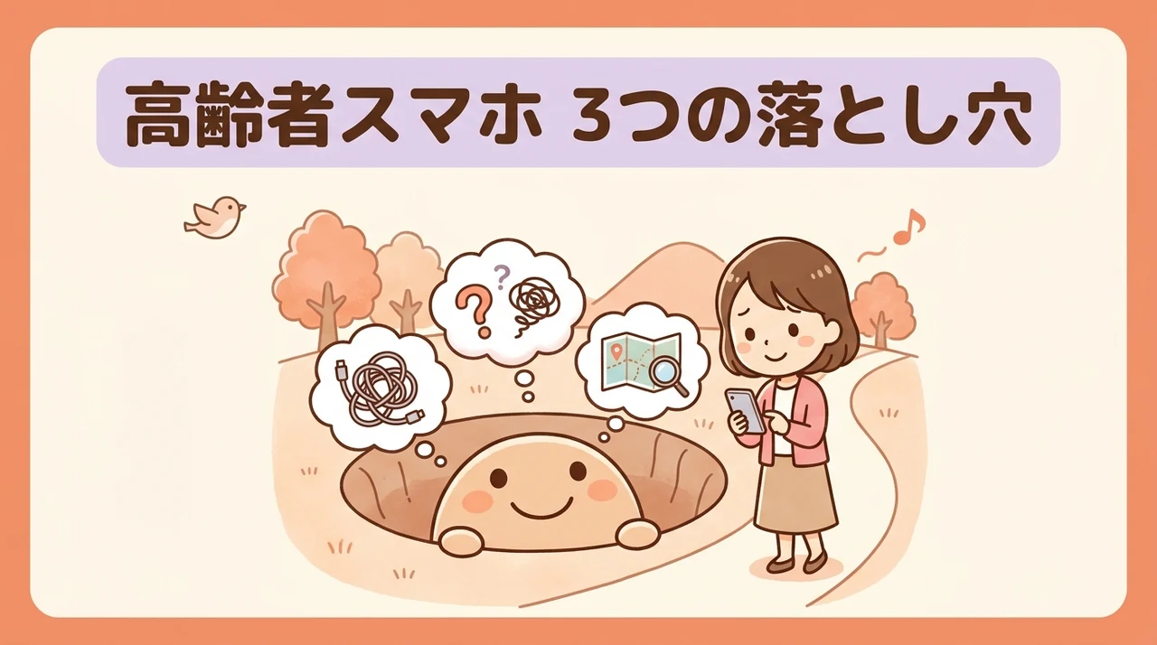 高齢者のスマホ利用で知っておくべき3つのデメリット