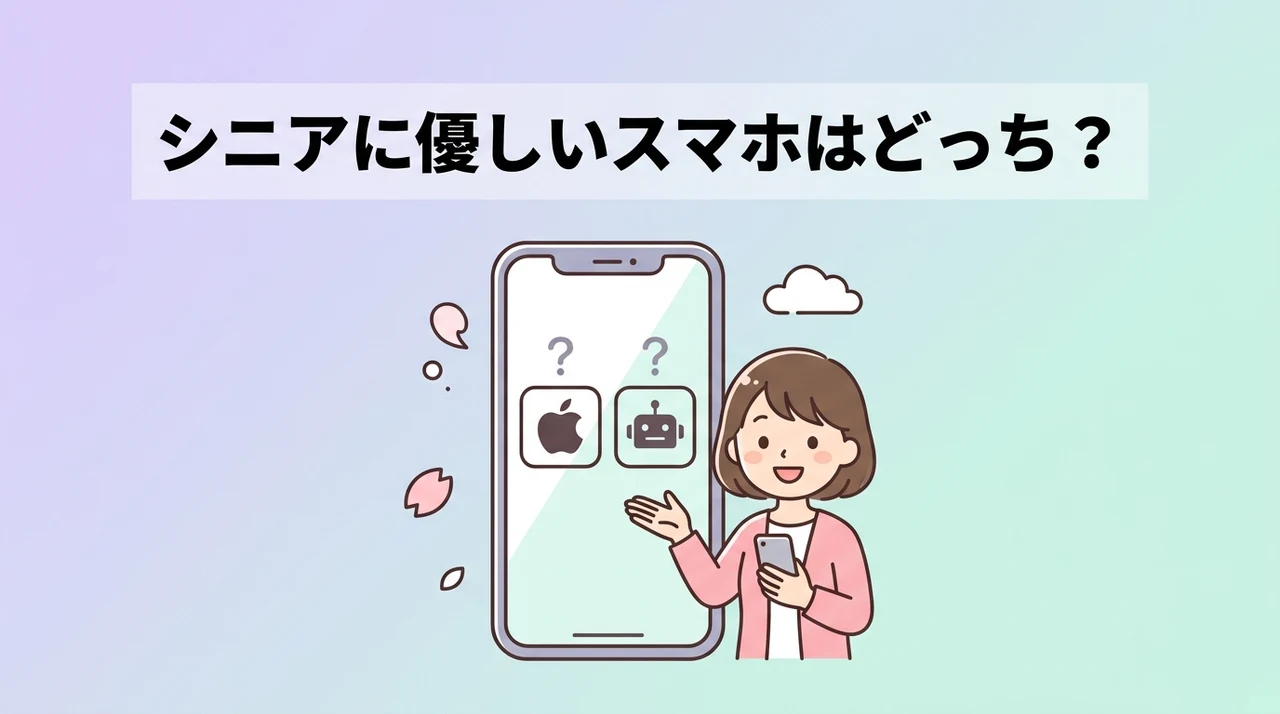 iPhoneとAndroidどちらを選ぶ？高齢者に合うスマホの選び方
