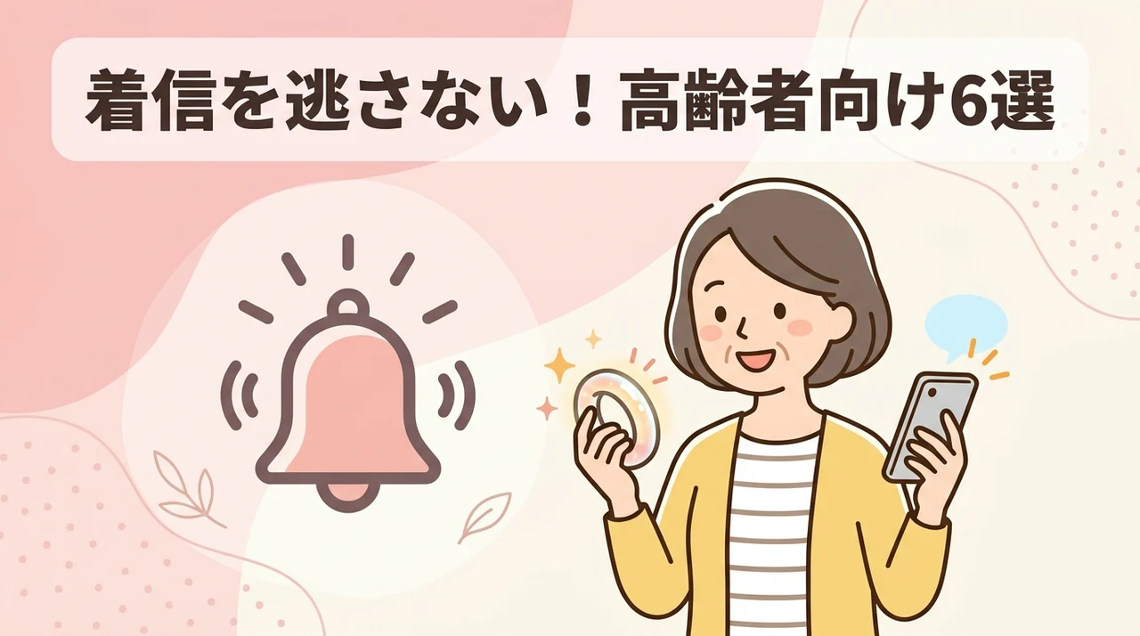 高齢者向けスマホ着信お知らせグッズおすすめ6選