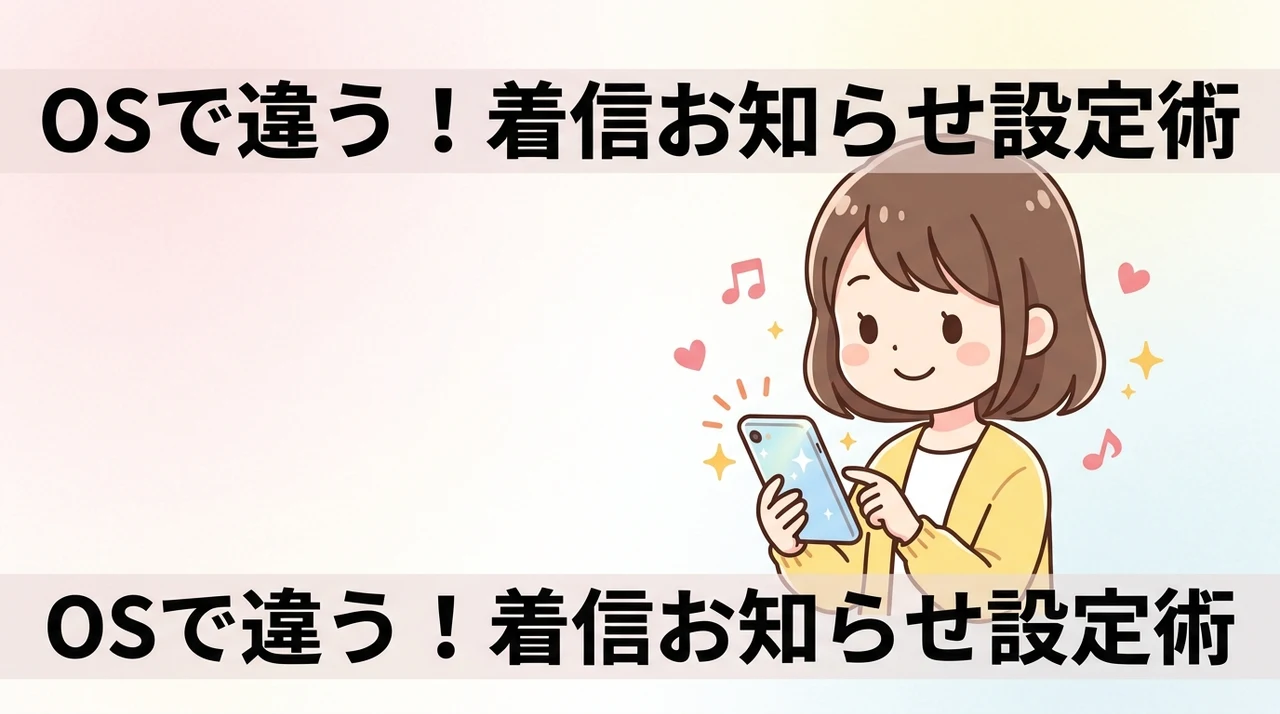 AndroidとiPhoneで異なる着信お知らせ設定の手順