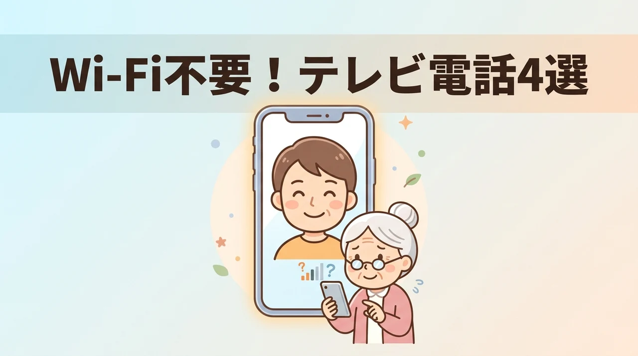 Wi-Fi不要で使えるテレビ電話の選択肢4選